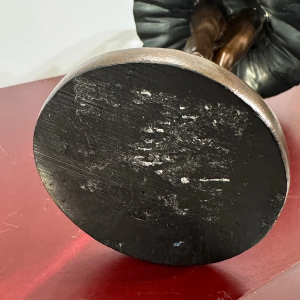 Elegant Ballerina Bronze Style (Resin) Statue 16 3/4"H x 6"W - Vintage - Picture 10 of 13